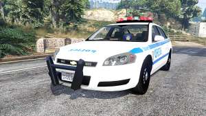 Chevrolet Impala 2007 NYPD v1.1 [replace] for GTA 5 - front view