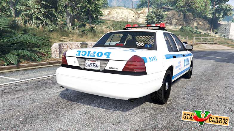 Ford Crown Victoria NYPD CVPI v1.1 [replace] for GTA 5 - rear view