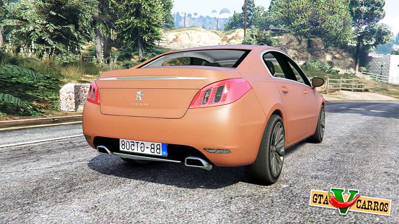 Peugeot 508 GT 2010 v1.1 [replace] for GTA 5 - rear view