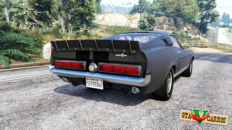 Shelby GT500 1967 tuning [replace] for GTA 5 - rear view