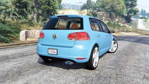 Volkswagen Golf (Typ 5K) v2.1 [replace] for GTA 5 - rear view