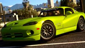 1999 Dodge Viper GTS ACR 1.4 for GTA 5 - front view