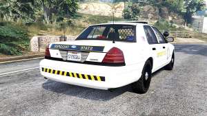 Ford Crown Victoria State Trooper CVPI [replace] for GTA 5 - rear view
