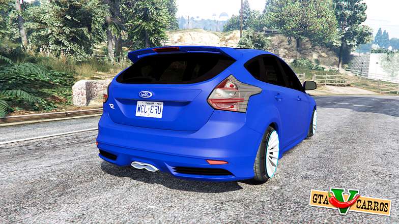 Ford Focus ST (C346) 2013 v1.1 [replace] for GTA 5 - rear view