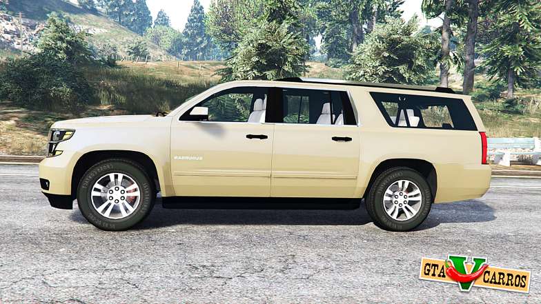 Chevrolet Suburban Unmarked Police [replace] for GTA 5 - side view