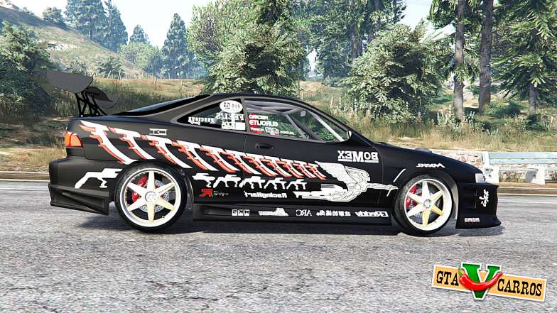 Honda Integra Type-R 1998 tuned v1.1 [replace] for GTA 5 - side view