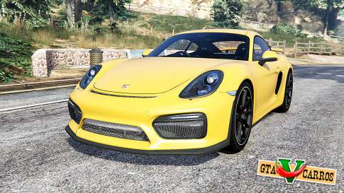 Porsche Cayman GT4 (981C) 2016 v1.1 [replace] for GTA 5 - front view