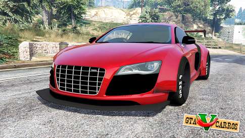 Audi R8 GT 2010 LibertyWalk [replace] for GTA 5 - front view