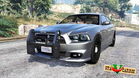 Dodge Charger SRT8 (LD) Police v1.2 [replace] for GTA 5 - front view