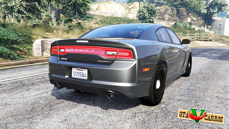 Dodge Charger SRT8 (LD) Police v1.2 [replace] for GTA 5 - rear view