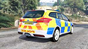 Ford Focus ST Turnier (DYB) Police [replace] for GTA 5 - rear view