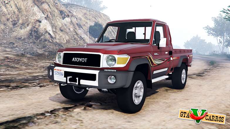 Toyota Land Cruiser 70 pickup v1.1 [replace] for GTA 5 - front view