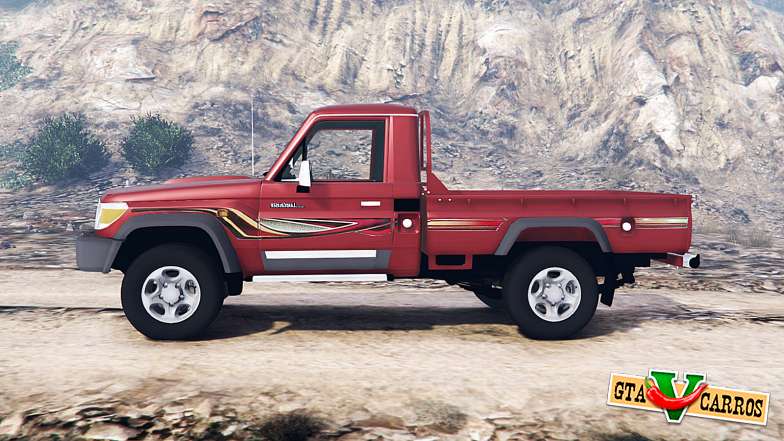 Toyota Land Cruiser 70 pickup v1.1 [replace] for GTA 5 - side view