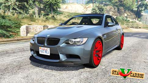 BMW M3 GTS (E92) 2010 real taillight [add-on] for GTA 5 - front view