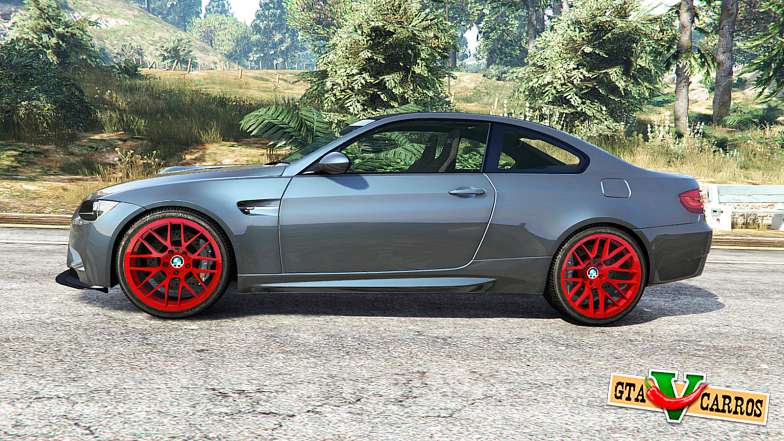 BMW M3 GTS (E92) 2010 real taillight [add-on] for GTA 5 - side view