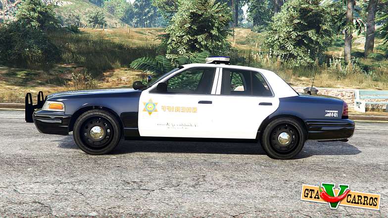 Ford Crown Victoria Sheriff CVPI [replace] for GTA 5 - side view