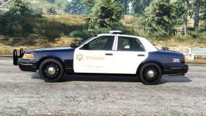Ford Crown Victoria Sheriff CVPI [replace] for GTA 5 - side view