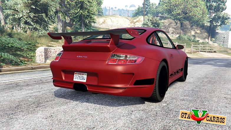 Porsche 911 GT3 RS (997) 2007 v1.1 [replace] for GTA 5 - rear view
