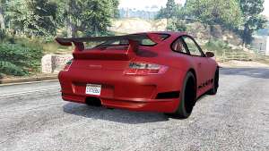 Porsche 911 GT3 RS (997) 2007 v1.1 [replace] for GTA 5 - rear view