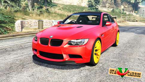 BMW M3 GTS (E92) 2010 red taillight [add-on] for GTA 5 - front view