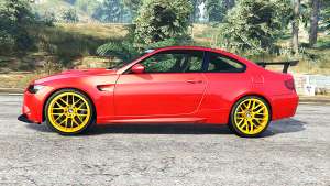 BMW M3 GTS (E92) 2010 red taillight [add-on] for GTA 5 - side view