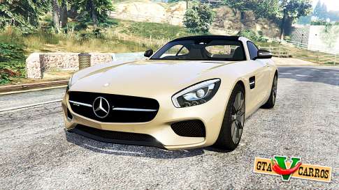 Mercedes-AMG GT (C190) 2016 v2.2 [replace] for GTA 5 - front view