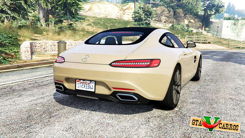 Mercedes-AMG GT (C190) 2016 v2.2 [replace] for GTA 5 - rear view