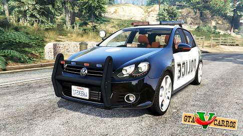 Volkswagen Golf (Typ 5K) LSPD v1.1 [replace] for GTA 5 - front view