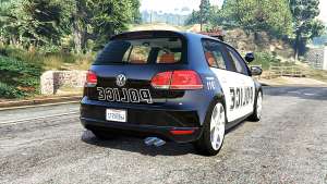 Volkswagen Golf (Typ 5K) LSPD v1.1 [replace] for GTA 5 - rear view