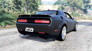 Dodge Challenger SRT Demon (LC) 2018 [replace] for GTA 5 - rear view