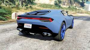 Lamborghini Asterion LPI 910-4 v1.1 [replace] for GTA 5 - rear view