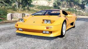 Lamborghini Diablo VT 1994 v1.5 [replace] for GTA 5 - front view