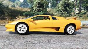 Lamborghini Diablo VT 1994 v1.5 [replace] for GTA 5 - side view