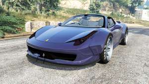 Ferrari 458 Spider LibertyWalk v1.1 [replace] for GTA 5 - front view