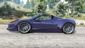 Ferrari 458 Spider LibertyWalk v1.1 [replace] for GTA 5 - side view