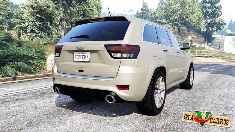 Jeep Grand Cherokee SRT8 (WK2) 2013 [replace] for GTA 5 - rear view