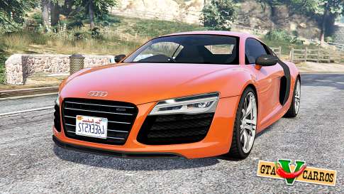 Audi R8 V10 Plus 2016 v1.1 [replace] for GTA 5 - front view