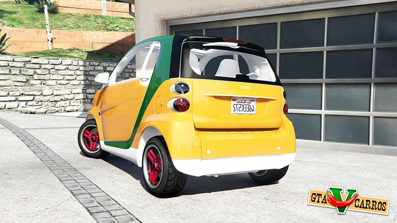 Smart ForTwo 2012 v2.0 [replace] for GTA 5 - rear view