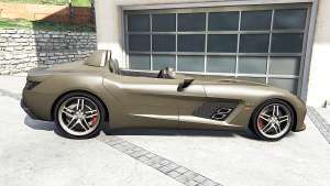 Mercedes-Benz SLR McLaren (Z199) 2009 [replace] for GTA 5 - side view