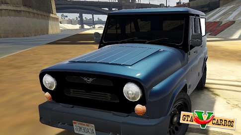 UAZ 469 for GTA 5 - front view
