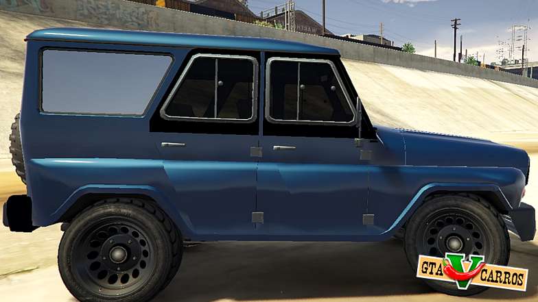 UAZ 469 for GTA 5 - side view