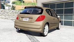Peugeot 207 RC 2007 [add-on] for GTA 5 - rear view