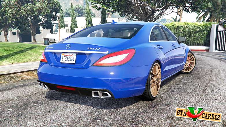 Mercedes-Benz CLS 63 AMG (С218) 2014 [replace] for GTA 5 - rear view