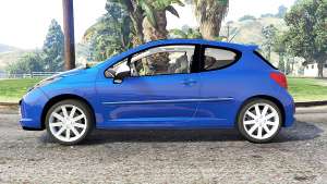 Peugeot 207 RC 2007 v0.3 [add-on] for GTA 5 - side view
