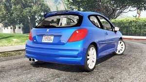 Peugeot 207 RC 2007 v0.3 [add-on] for GTA 5 - rear view