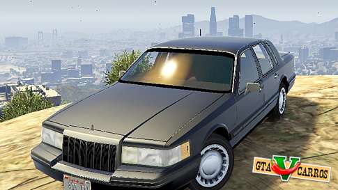 Lincoln TownCar 1991 for GTA 5 - front view