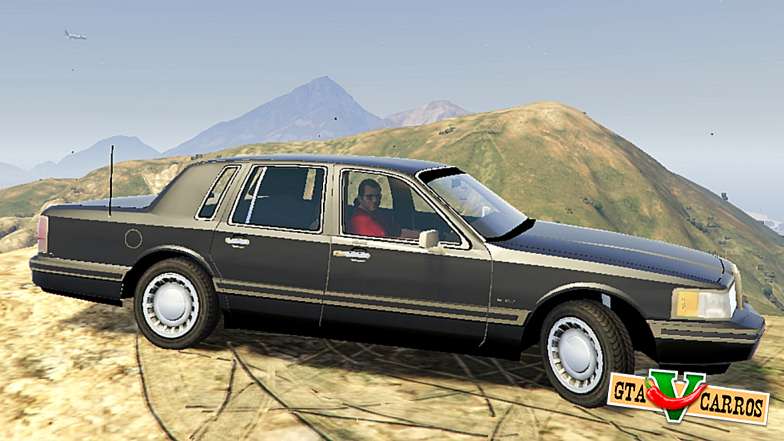 Lincoln TownCar 1991 for GTA 5 - side view