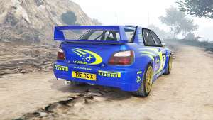 Subaru Impreza S8 WRC (GD) 2001 for GTA 5 - rear view