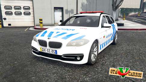 BMW 530d Touring Portuguese Police [replace] for GTA 5 - front view