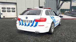 BMW 530d Touring Portuguese Police [replace] for GTA 5 - rear view